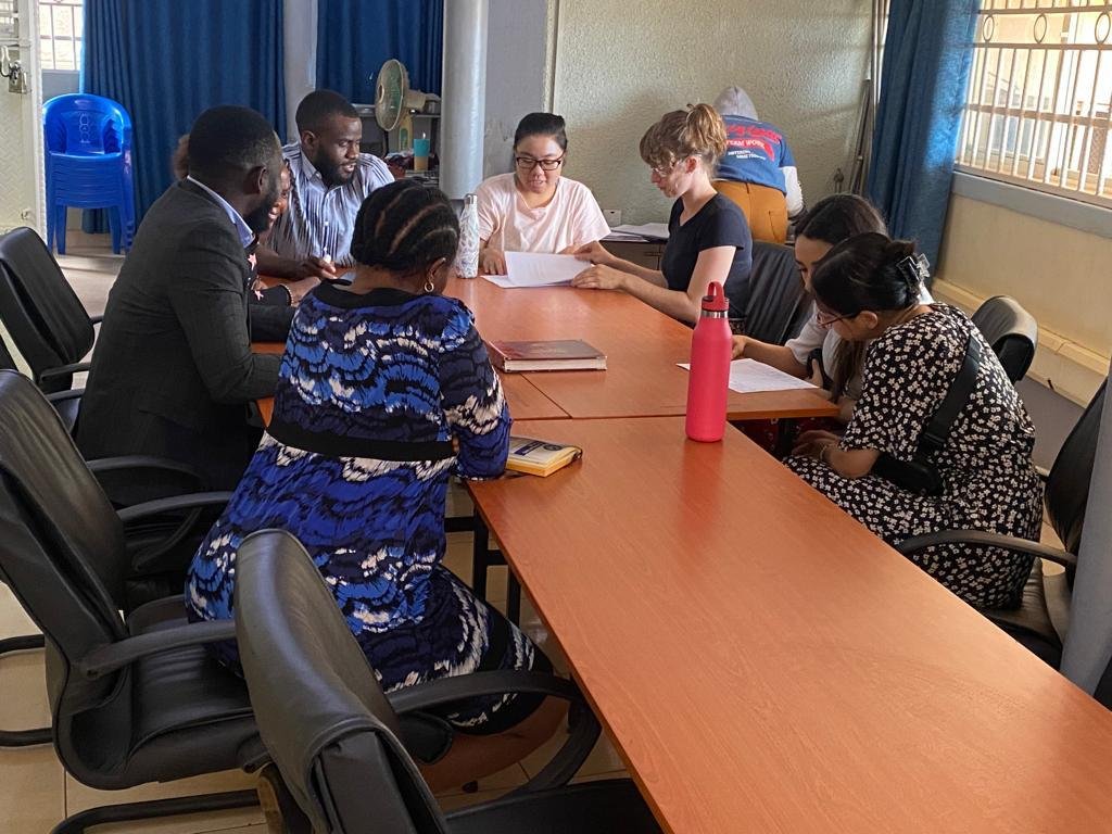 A team in a collaborative meeting